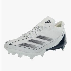 New Youth Adidas Adizero Electric White/Navy Football Cleats, Size 4